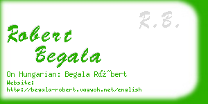 robert begala business card